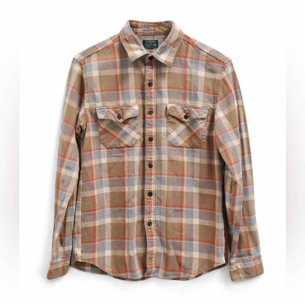 J.Crew Plaid Button Down Shirt Small Cotton Workwear Style
